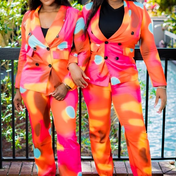 matching blazer and pants - Picture 2 of 2